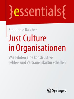 cover image of Just Culture in Organisationen